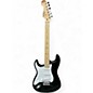 Used Squier SONIC STRATOCASTER LEFT HANDED Black Solid Body Electric Guitar thumbnail