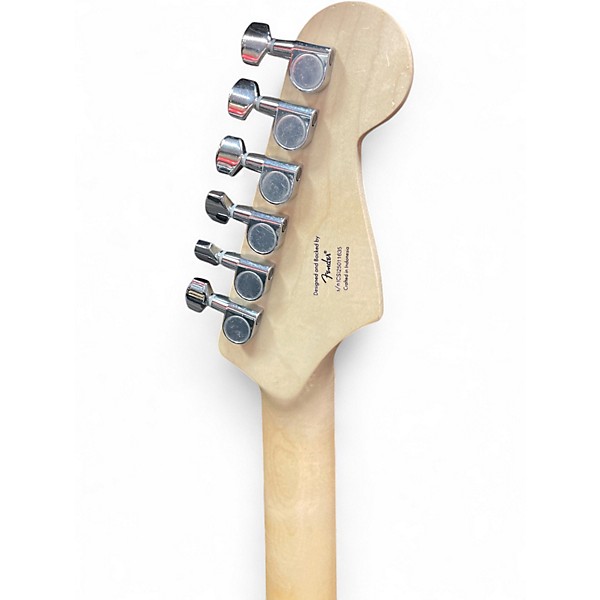 Used Squier SONIC STRATOCASTER LEFT HANDED Black Solid Body Electric Guitar