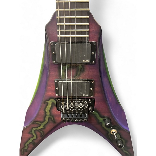 Used Dean DBZ VENOM B Purple Solid Body Electric Guitar