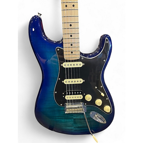 Used 2021 Fender Player Stratocaster HSS Plus Top MOUNTAIN BLUE BURST Solid Body Electric Guitar