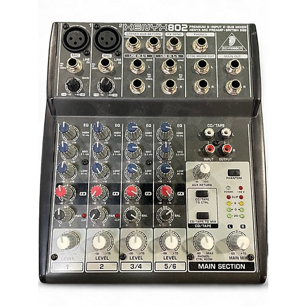 Used Behringer Xenyx 802 Unpowered Mixer