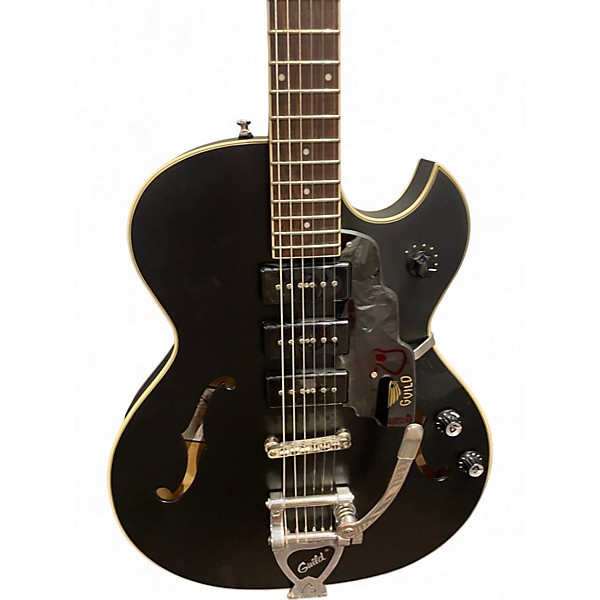 Used Guild starfire i jet90 Black Hollow Body Electric Guitar