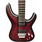 Used Schecter Guitar Research C1 Platinum FR S Crimson Red Burst Solid Body Electric Guitar