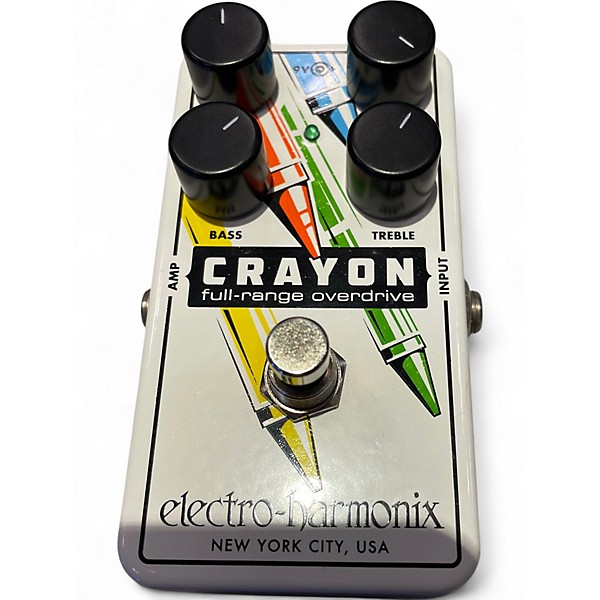 Used Electro-Harmonix Crayon Full Range Overdrive Effect Pedal