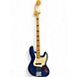 Used Fender American Ultra Jazz Bass Cobra Blue Electric Bass Guitar thumbnail