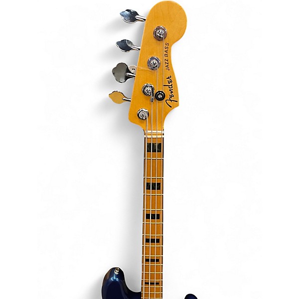 Used Fender American Ultra Jazz Bass Cobra Blue Electric Bass Guitar