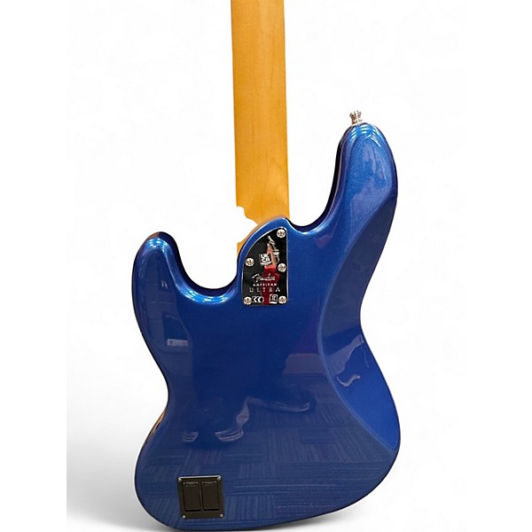 Used Fender American Ultra Jazz Bass Cobra Blue Electric Bass Guitar