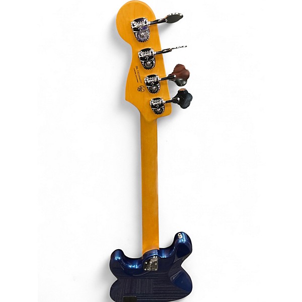 Used Fender American Ultra Jazz Bass Cobra Blue Electric Bass Guitar