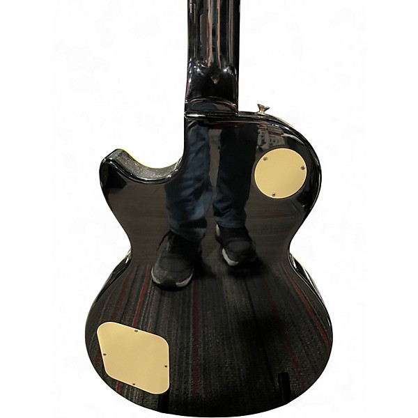 Used Epiphone Les Paul Standard Ebony Solid Body Electric Guitar