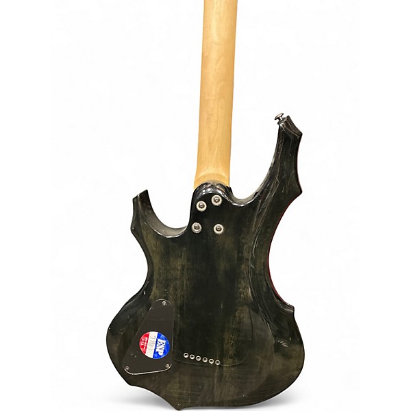 Used ESP LTD F-100FM Black Solid Body Electric Guitar