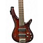 Used Ibanez SR405 5 String Orange Electric Bass Guitar