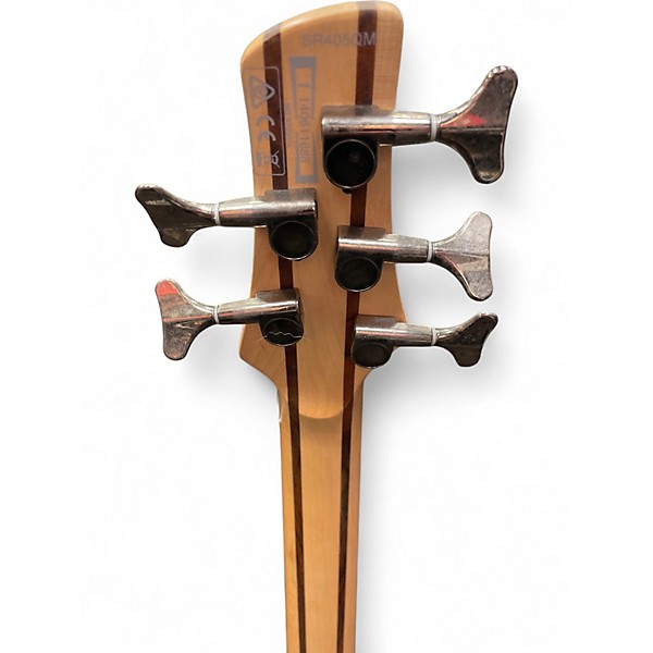 Used Ibanez SR405 5 String Orange Electric Bass Guitar