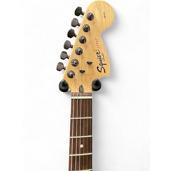 Used Squier Stratocaster HSS Black Solid Body Electric Guitar