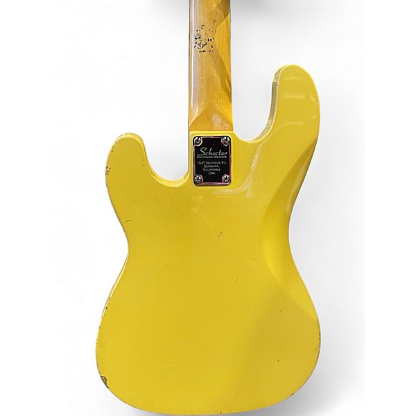 Used Schecter Guitar Research Model T Butterscotch Electric Bass Guitar