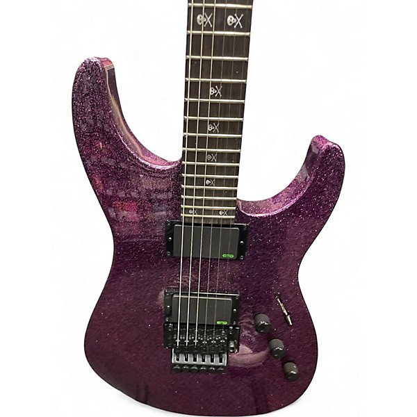 Used ESP LTD KH602 Kirk Hammett Purple Sparkle PURPLE SPARKLE Solid Body Electric Guitar