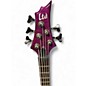 Used ESP LTD F155DX 5 String PURPLE Electric Bass Guitar