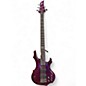 Used ESP LTD F155DX 5 String PURPLE Electric Bass Guitar