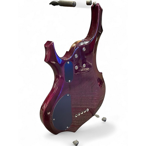 Used ESP LTD F155DX 5 String PURPLE Electric Bass Guitar