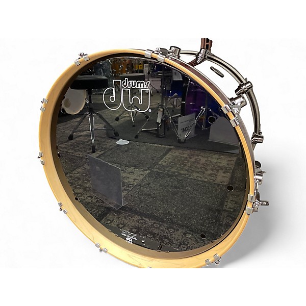 Used DW 6 Piece Performance Series Antique Ruby Oyster Drum Kit