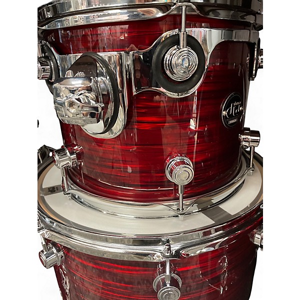 Used DW 6 Piece Performance Series Antique Ruby Oyster Drum Kit