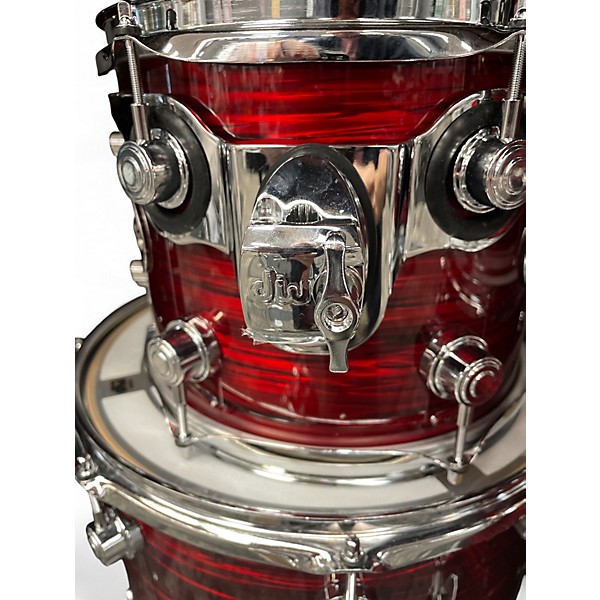 Used DW 6 Piece Performance Series Antique Ruby Oyster Drum Kit