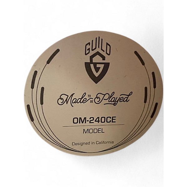 Used Guild OM-240CE ANTIIQUE CHARCOAL BURST Acoustic Guitar