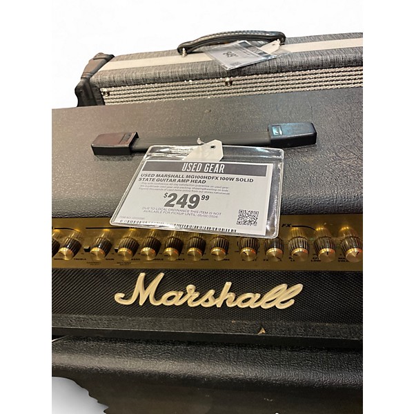 Used Marshall MG100HDFX 100W Solid State Guitar Amp Head