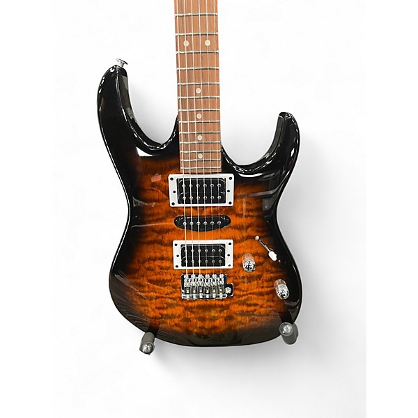 Used Ibanez GRX70QA Sunburst Solid Body Electric Guitar