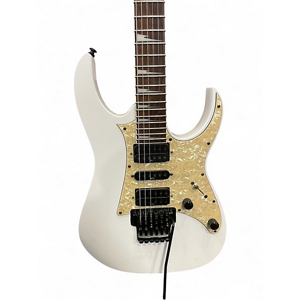 Used Ibanez RG350DX RG Series White Solid Body Electric Guitar