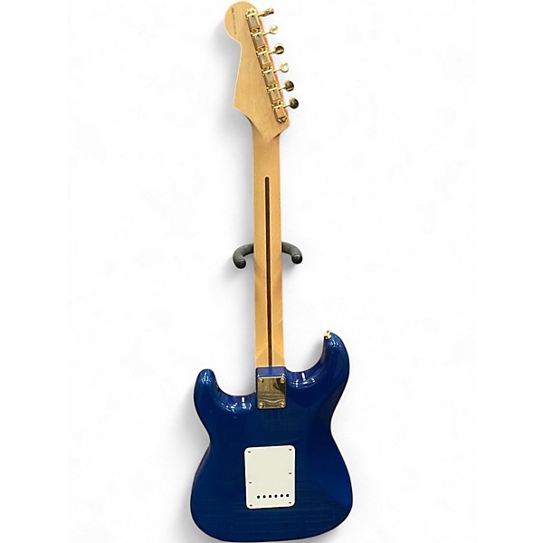 Used Fender Deluxe Stratocaster Blue Solid Body Electric Guitar