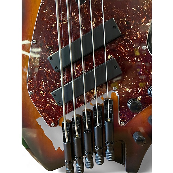 Used 2020 Hils EHB5 2 Color Sunburst Electric Bass Guitar