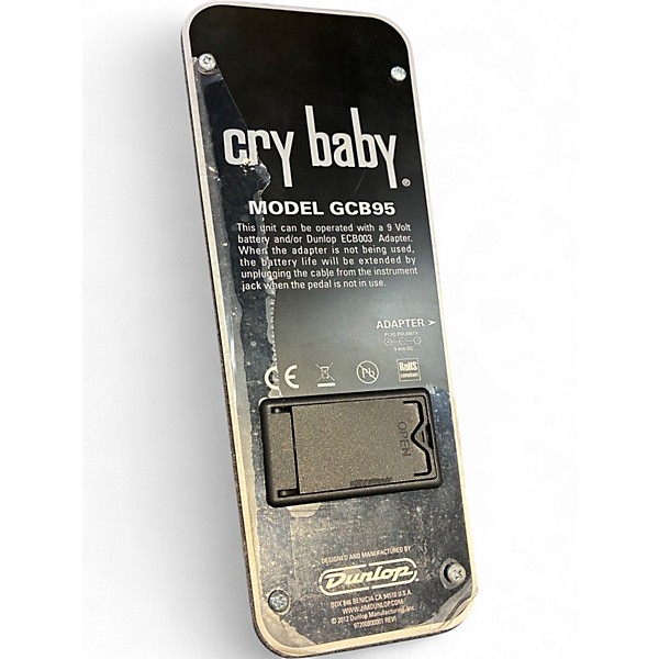 Used Dunlop GCB95 Original Crybaby Wah Effect Pedal
