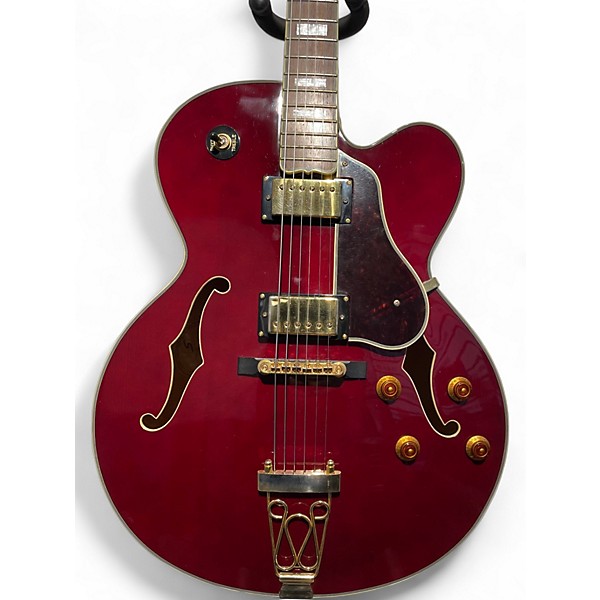 Used Samick JZ-2 Wine Red Hollow Body Electric Guitar