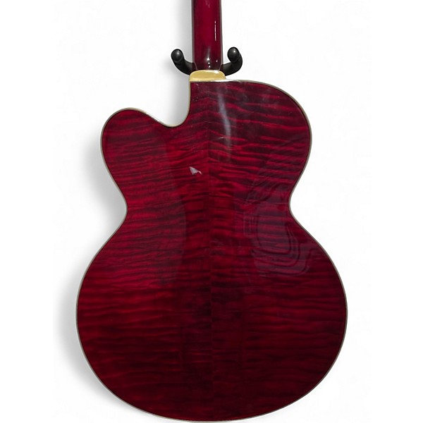 Used Samick JZ-2 Wine Red Hollow Body Electric Guitar