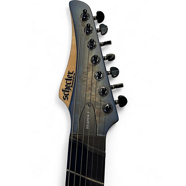 Used Schecter Guitar Research Reaper-7 Sky Burst Solid Body Electric Guitar