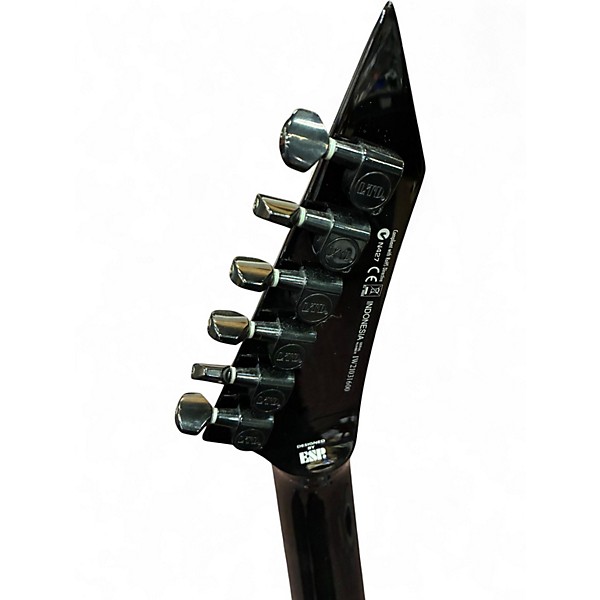 Used ESP KH602 Kirk Hammett Signature Metallic Black Solid Body Electric Guitar