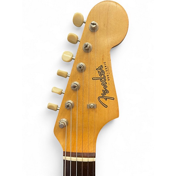 Vintage 1964 Fender Duo Sonic Olympic White Solid Body Electric Guitar