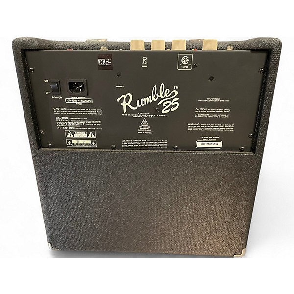 Used Fender Rumble 25 25W 1x8 Bass Combo Amp