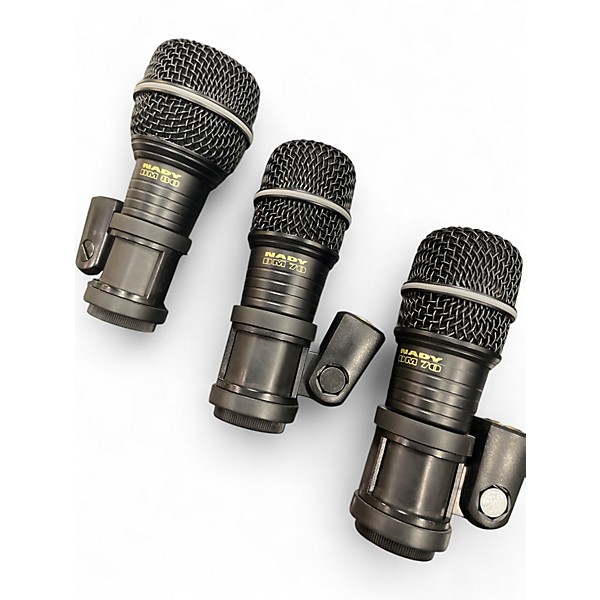 Used Nady DM DRUMS 3PC KICK AND TOMS Drum Microphone