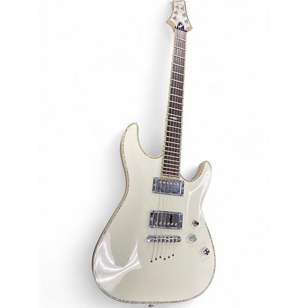 Used Schecter Guitar Research C-1 Elite Cream Solid Body Electric Guitar