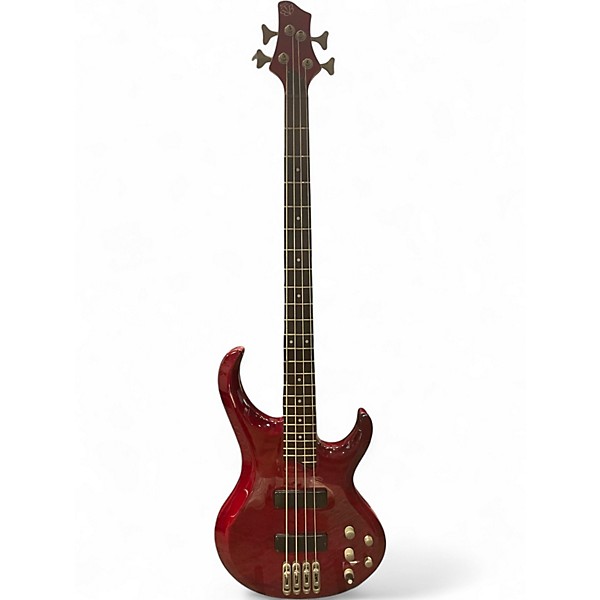 Used Ibanez BTB4Q00QM RED Electric Bass Guitar