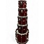 Used Yamaha 5 Piece RECORDING Trans Red Drum Kit thumbnail