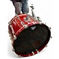 Used Yamaha 5 Piece RECORDING Trans Red Drum Kit