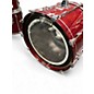 Used Yamaha 5 Piece RECORDING Trans Red Drum Kit