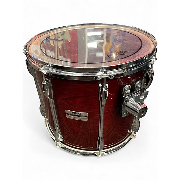 Used Yamaha 5 Piece RECORDING Trans Red Drum Kit