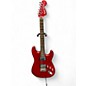 Used Squier DELUXE FAT STRATOCASTER Satin Red Solid Body Electric Guitar thumbnail