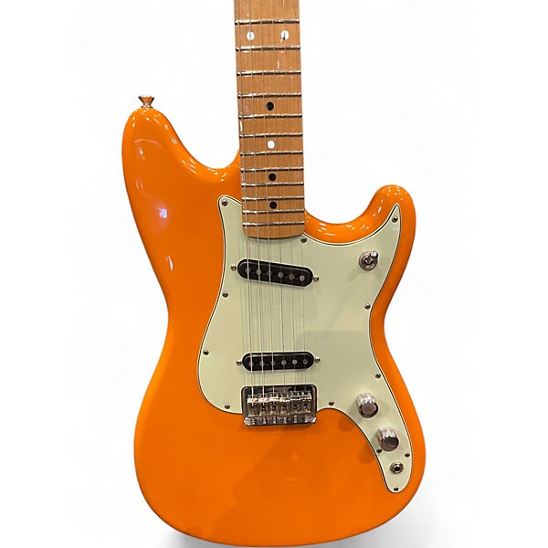 Used Fender Duo Sonic Orange Solid Body Electric Guitar