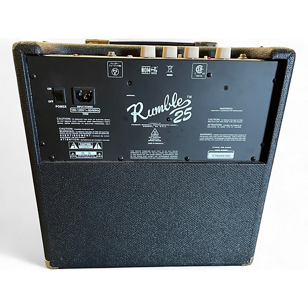 Used Fender Rumble 25 25W 1x8 Bass Combo Amp