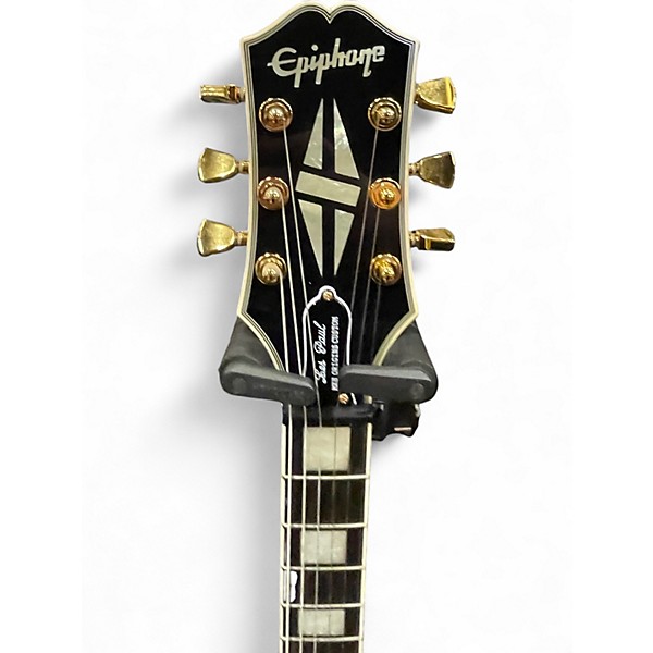 Used Epiphone LES PAUL MKH ORIGINS CUSTOM Black Solid Body Electric Guitar