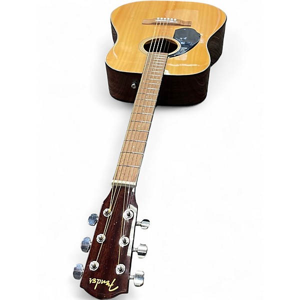 Used Fender LEFT HANDED CD60S Natural Acoustic Guitar